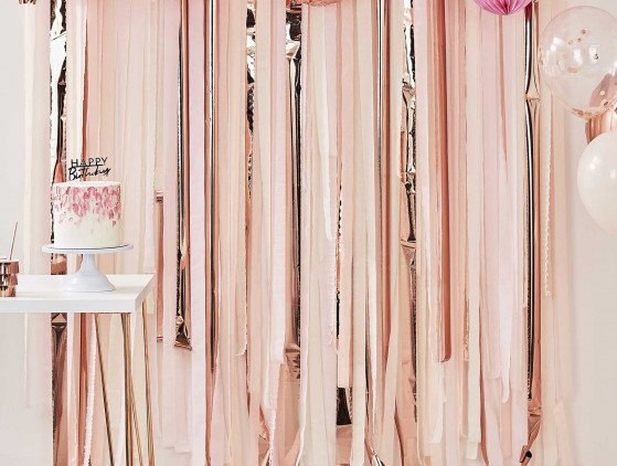 Backdrop | Roze en rosé goud 