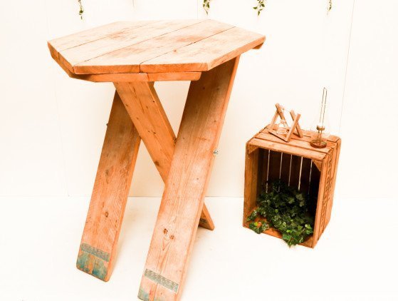 Robuuste houten statafel meubilair- tafel