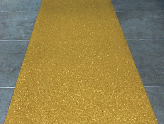 Loper | Glitter goud | 10x1 Meter