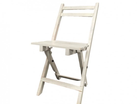 Klapstoel | Wedding Chair | Wit Vintage meubilair- stoelen- ceremonie- bruiloft