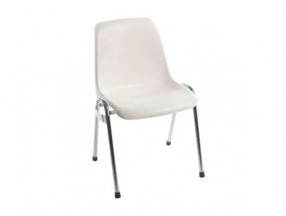 Kuipstoel | Koppelbaar | Wit | Congres model stoel- koppelbaar